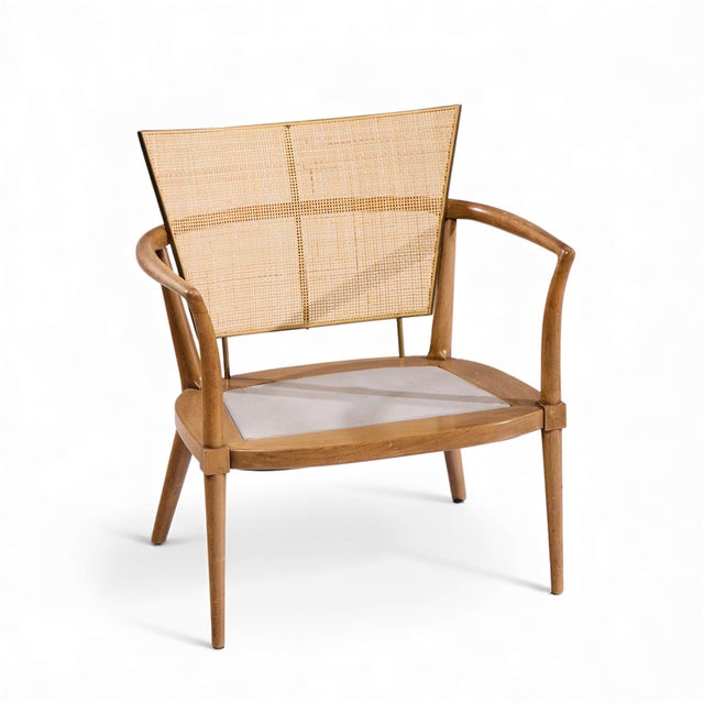 Bert England Mid Century Cane Back Lounge Chairs - Pair For Sale - Image 12 of 12