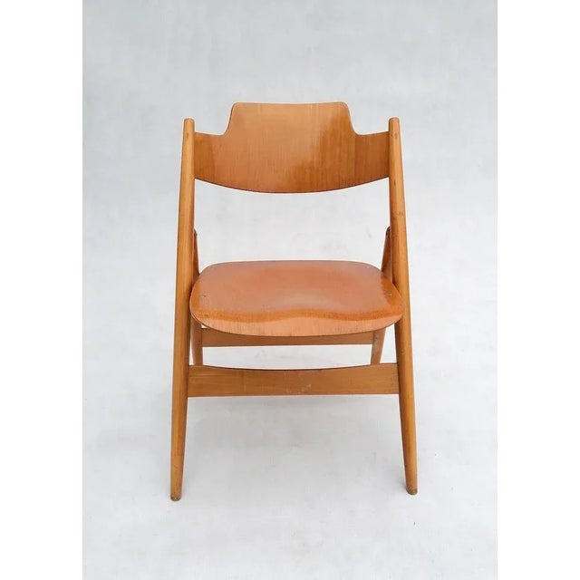 Wood Set of SE18 Folding Chairs by Egon Eiermann for Wilde+Spieth, 1960s For Sale - Image 7 of 11