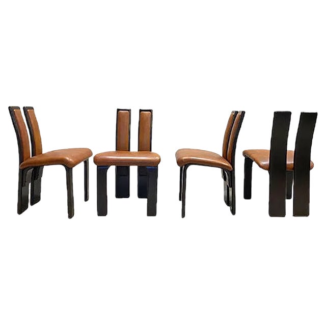 Vintage Dining Chairs, 1980s, Set of 4 For Sale