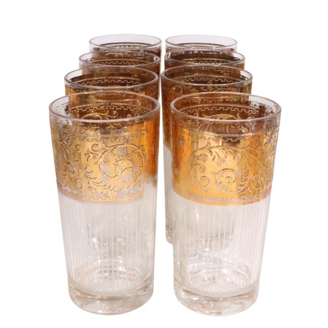Metal Mid 20th Century Set of Mid Century Cuyler Skylyte Barware Glasses - 33 pcs For Sale - Image 7 of 17
