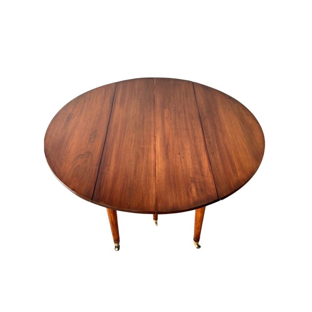 18th Century Louis XVI Walnut Extension Dining Table For Sale - Image 9 of 10