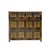 Wood Chinese Tibetan Orange Yellow Flower Graphic Storage Cabinet For Sale - Image 7 of 7