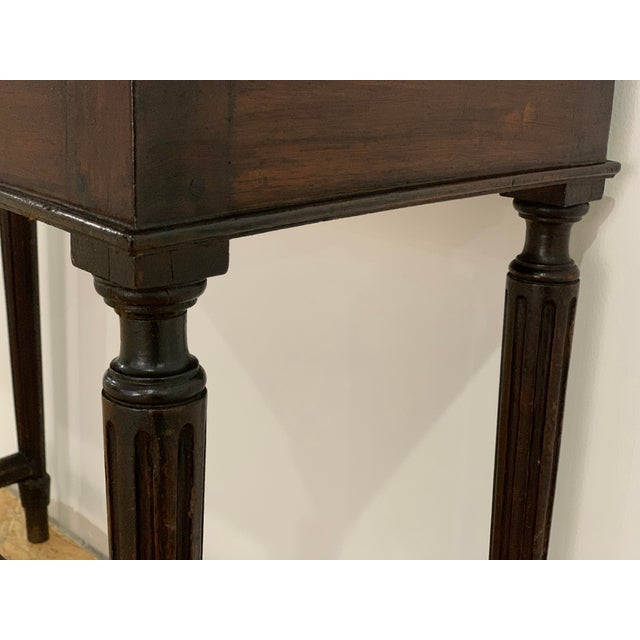19th Century French Fold Over Mahogany Games or Tea Table For Sale - Image 10 of 12