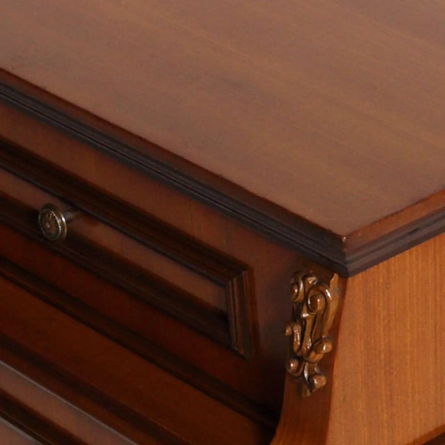 Mid-Century Modern Mid-Century Renaissance Style Walnut & Mahogany Cabinet For Sale - Image 3 of 4