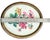 Pink Antique Oval Framed Hand-Painted Geranium Study on Linen For Sale - Image 8 of 10