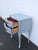 Shabby Chic French Shabby Chic Serpentine Painted Gray Nightstand Side End Table 6635 For Sale - Image 3 of 15