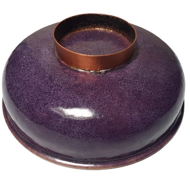 Large Enamelled Bowl, 1960s For Sale