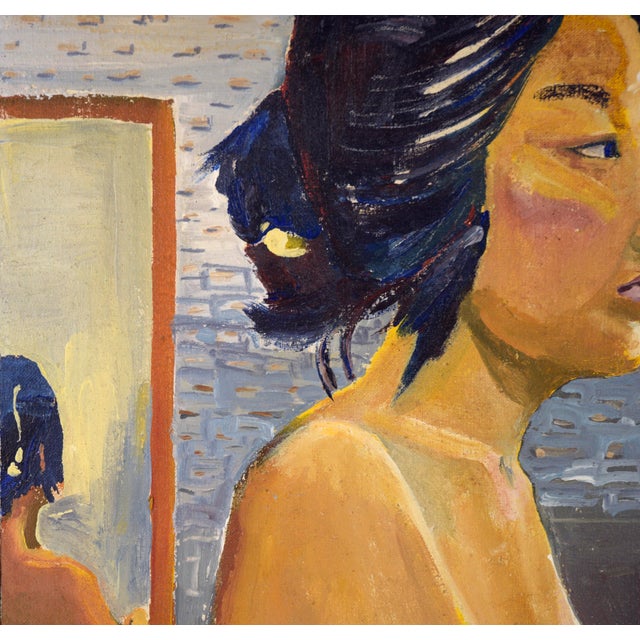 Paint "American Geisha" - Figurative Portrait in Oil by Patricia Gren Hayes For Sale - Image 7 of 11