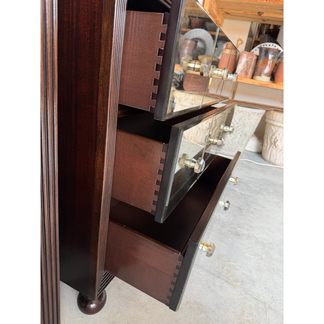 Tommy Bahama Royal Kahala Starlight Mirrored Three-Drawer Nightstands – A Pair For Sale - Image 11 of 18
