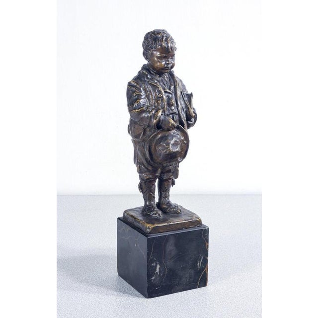 Bronze Sculpture of Child by V. Bentivegna For Sale - Image 15 of 18
