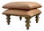 1980’s Hollywood Regency Brass Ottoman / Stool For Sale