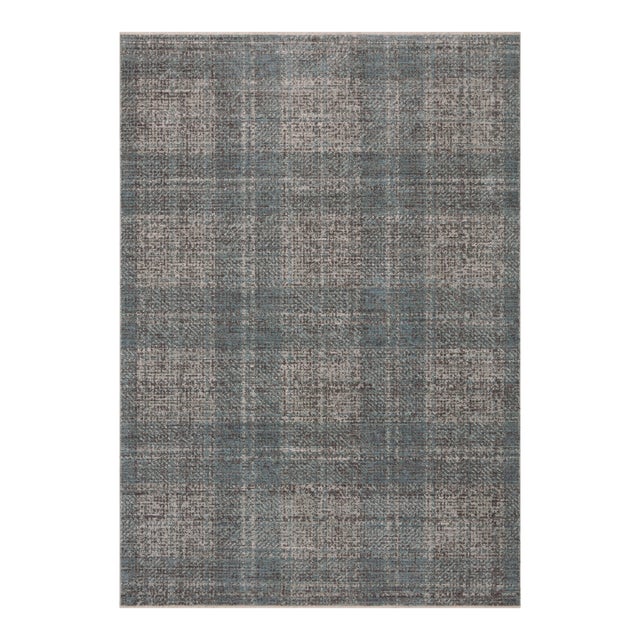 Angela Rose x Loloi Ember Denim / Charcoal 11'-6" x 15'-7" Area Rug For Sale