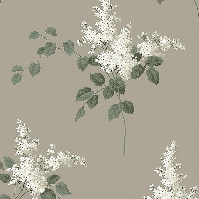 Sample - Borastapeter Lilacs Wallpaper in Grisaille For Sale