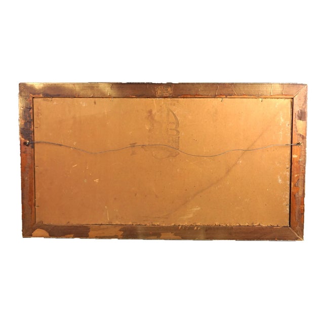 Antique Oil on Board Painting, Landscape with Mill & Water Wheel, Framed, C1900 For Sale - Image 11 of 12