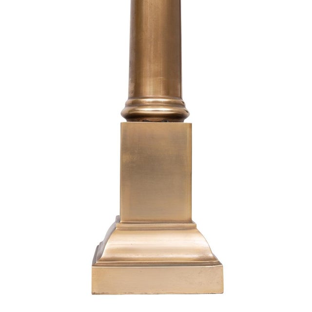 Metal Doric Column Table Lamps in Bronze, France, 1960s, Set of 2 For Sale - Image 7 of 11