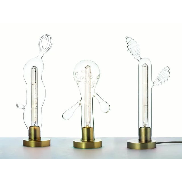 Set Of 3 Transgenic Table Lamps by Secondome Edizioni Limited Edition Of 90 pieces. Designer: Matteo Cibic. Dimensions: Ø...