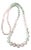 Vintage Rose Quartz & Jade Beaded Necklace For Sale