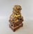 Figurative Early Giltwood Chinese Guardian Lion Foo Dog Architectural Carving – 12" High For Sale - Image 3 of 12