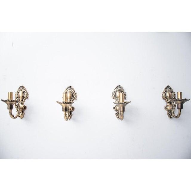 Wall Lamps, Northern Europe, 1930, Set of 4, in Flawless conditions. Designed 1920 to 1949 European Plug (up to 250V).The...