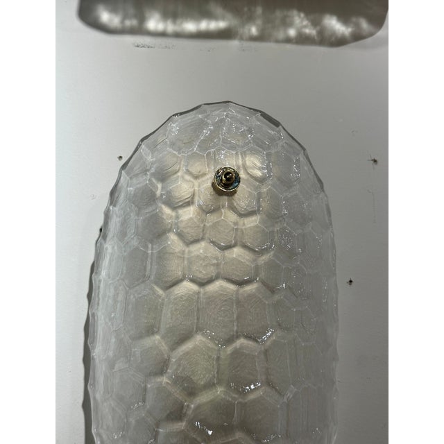 2000 - 2009 Pair of Murano Glass Turtle Shell Sconces For Sale - Image 5 of 6
