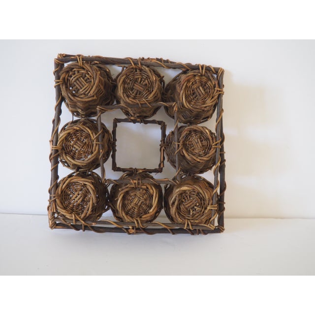 Late 20th Century Pair of Late 20th Century Wicker Dessert Baskets For Sale - Image 5 of 5