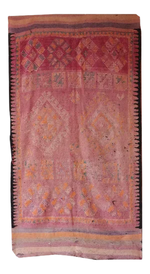 Vintage Moroccan Flatweave Rug