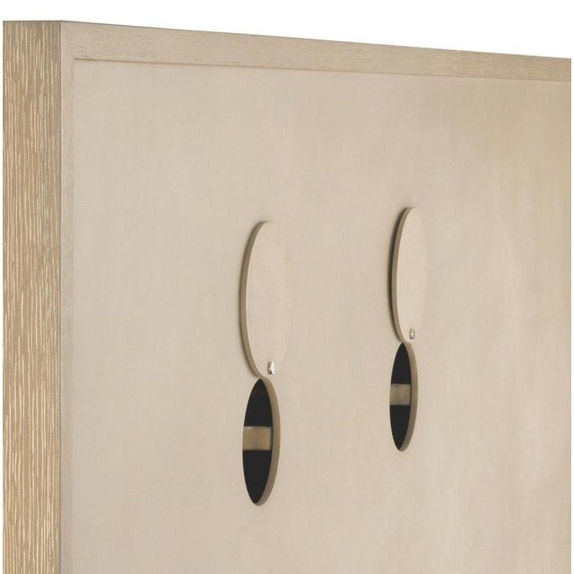 Dresser in Washed Oak Veneer and Brushed Brass Finish For Sale - Image 4 of 10