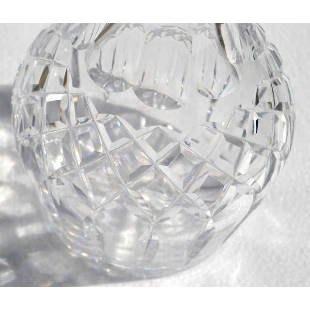 Vintage Waterford Crystal Spirit Liquor Decanter Handmade Cut Glass Pattern Star Stopper For Sale - Image 12 of 16