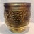 Brass Monumental Vintage English Brass Repoussé Jardinière For Sale - Image 8 of 12