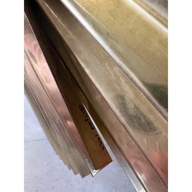 Brass 1990 Curtis Jeré Brass Pinwheel Sculpture For Sale - Image 8 of 12