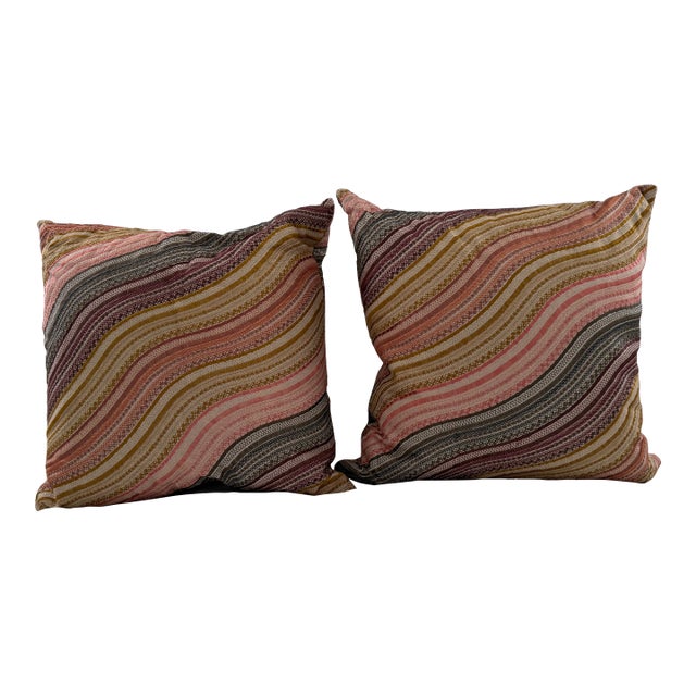 Pair of Lee Jofa Kelly Wearstler Pillow Covers For Sale