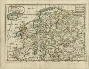 Antique Map of Europe by Keizer & De Lat, 1788