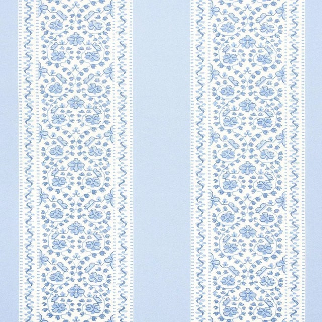 Not Yet Made - Made To Order Sample - Schumacher x Mark D. Sikes Jasmine Indoor/Outdoor Fabric in Indigo For Sale - Image 5 of 5