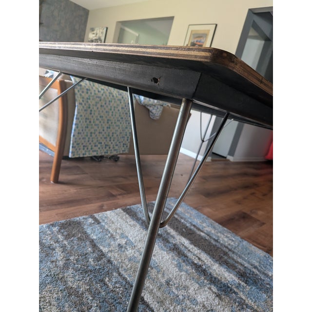 Brown Mid Century Attributed to Herman Miller Dining Table 1947 For Sale - Image 8 of 11
