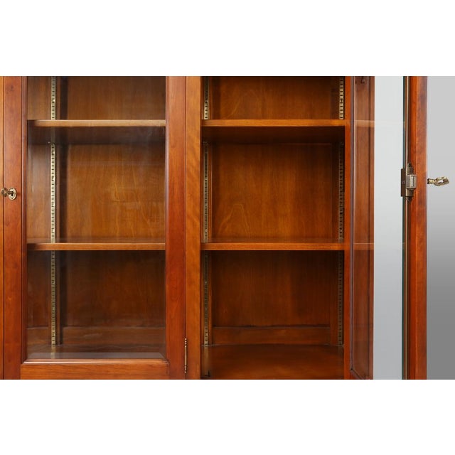 English Wooden Bookcase Cabinet, 1950s For Sale - Image 4 of 18