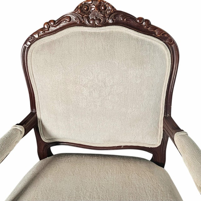 Drexel Heritage Louis XV Style Bergere Armchairs French Rococo Pair 41" For Sale - Image 14 of 16