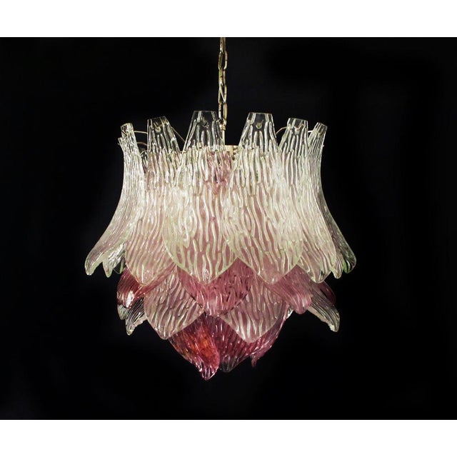 Italian Murano Pendant Transparent and Amethyst Glasses, Set of 2 For Sale - Image 4 of 16
