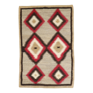 Antique Zabihi Collection American Navajo Tribal Rug