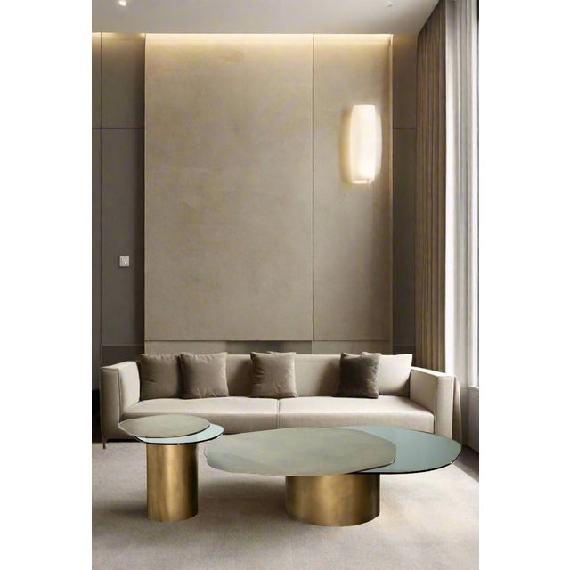 Metal Irregular Shape Modern Organic Coffee Table For Sale - Image 7 of 10