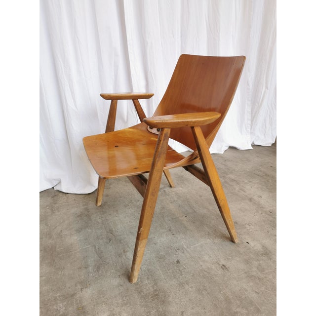 Brown Vintage Shell Chair, Yugoslavia, 1970s For Sale - Image 8 of 16