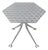 Alexander Girard for Braniff Airlines Hexagon Side Table For Sale