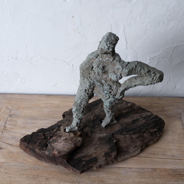 Gray Abstract Figural Sculpture, France, 1950s For Sale - Image 8 of 11