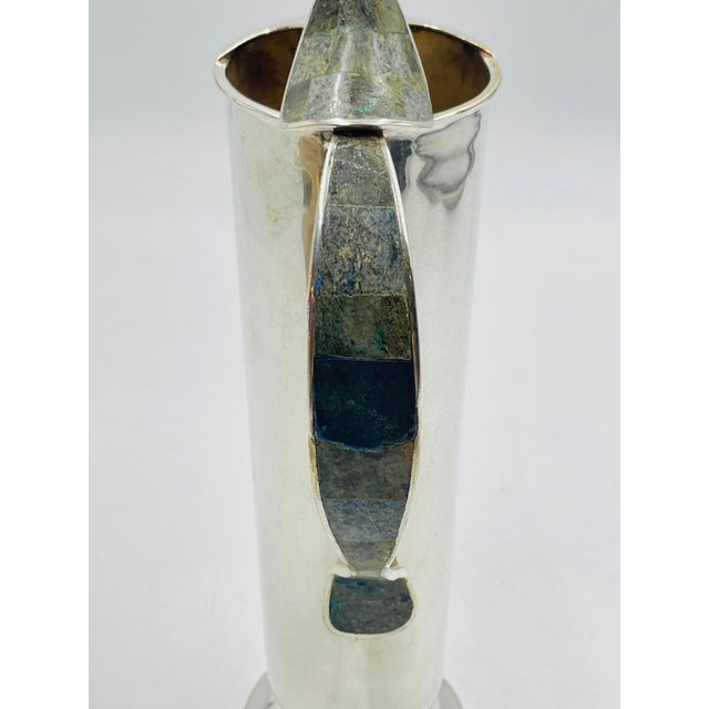 1960s Los Castillo "Bird of Paradise" Pitcher, Mexican Modern Silversmithing For Sale - Image 18 of 18