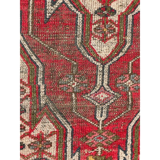 Vintage Rustic Distressed Mazlaghan Rug, 1950s For Sale - Image 4 of 16