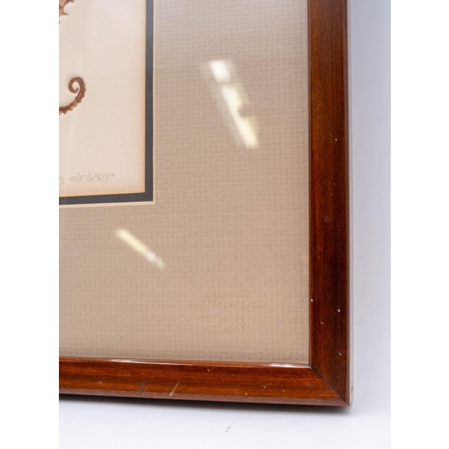 1980s Pamela Sinkler "Balancing Act" Study Art Signed Numbered For Sale - Image 5 of 7