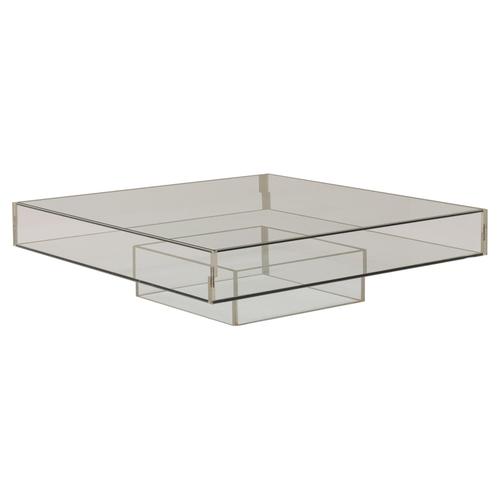 Mid-Century Modern Glass and Acrylic Glass Coffee Table, 1970s For Sale - Image 9 of 9