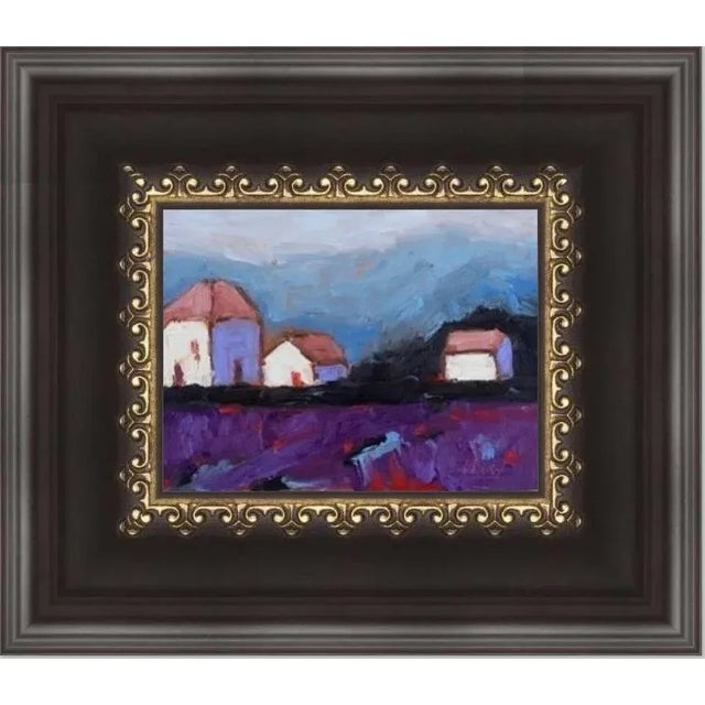 Purple Quiet Places & Journeys — Late Afternoon Glow (Original Oil Landscape) For Sale - Image 8 of 8