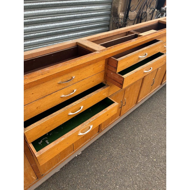 Vintage Oak Sideboard, 1960s For Sale - Image 3 of 12