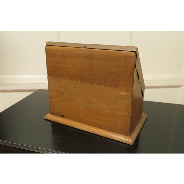 Victorian Hand Carved Pine Stationary Box For Sale - Image 6 of 9