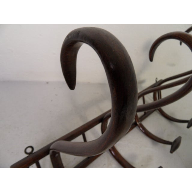 Antique Hanging Coat Rack from Thonet, 1920s For Sale - Image 4 of 10